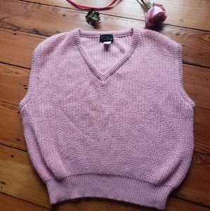 Vintage pink sweater vest